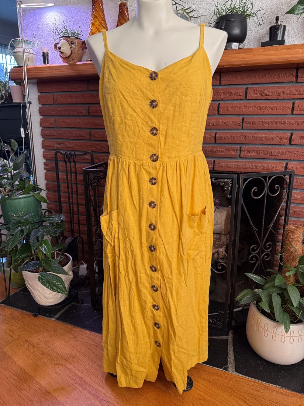 Reitmans mustard dress